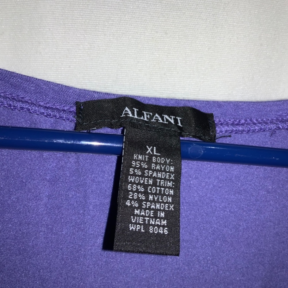 Alfani blouse Sz XL sleeveless front pleat detail - Picture 2 of 3